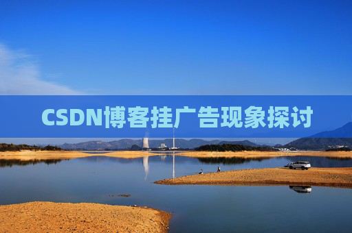 CSDN博客挂广告现象探讨